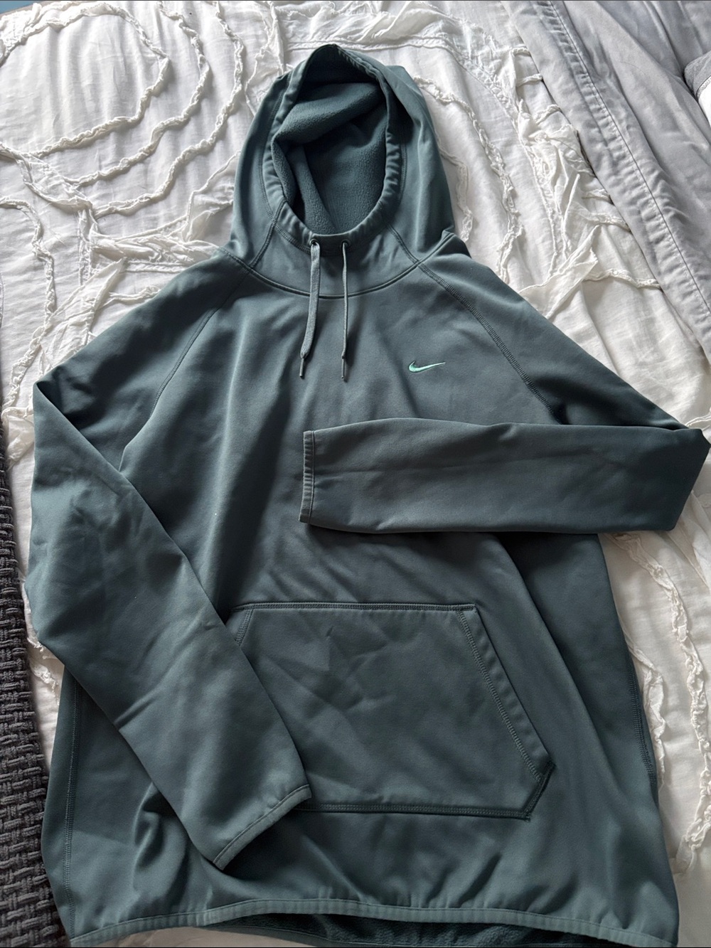 Nike Teal Pullover Hoodie with Swoosh